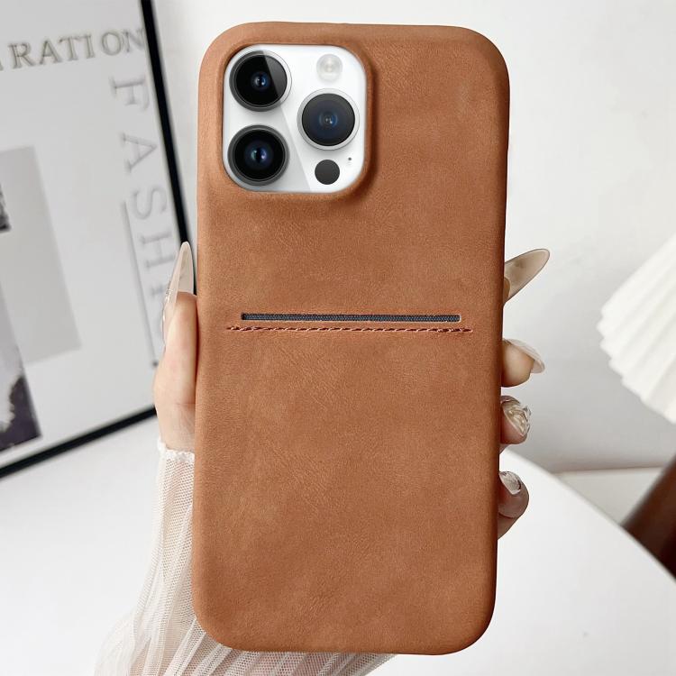 Skin Feel Sheepskin Card Slot Phone Case, For iPhone 12 / 12 Pro, For iPhone 12 Pro Max