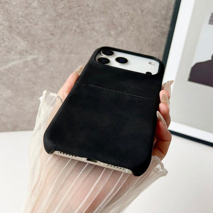 Skin Feel Sheepskin Card Slot Phone Case, For iPhone 12 / 12 Pro, For iPhone 12 Pro Max