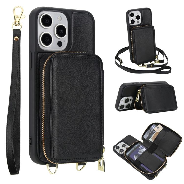 Crossbody Zipper RFID Card Bag Phone Case, For iPhone 12 / 12 Pro, For iPhone 12 Pro Max, For iPhone 11 Pro Max, For iPhone 11, For iPhone 11 Pro