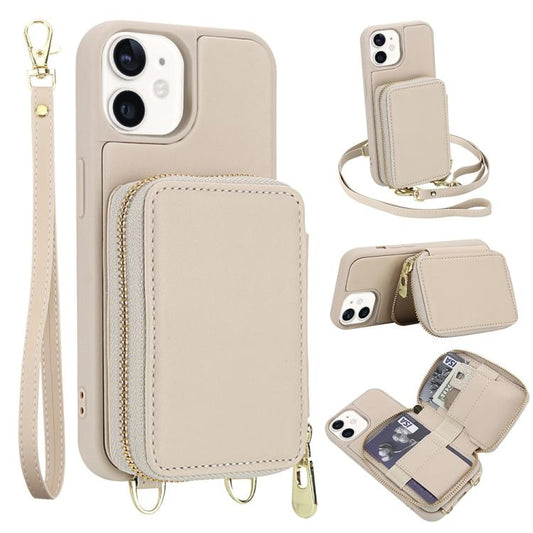 Crossbody Zipper RFID Card Bag Phone Case, For iPhone 12 / 12 Pro, For iPhone 12 Pro Max, For iPhone 11 Pro Max, For iPhone 11, For iPhone 11 Pro