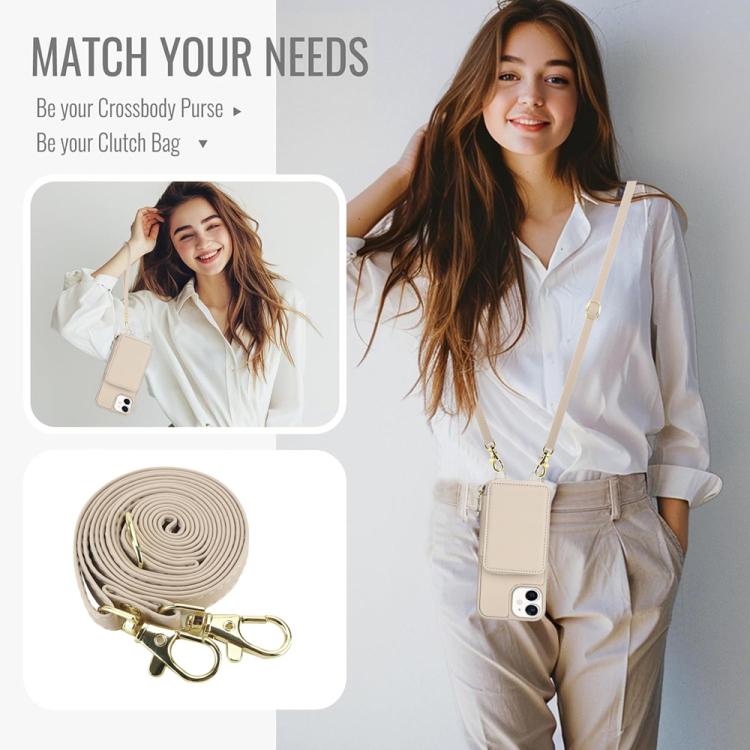 Crossbody Zipper RFID Card Bag Phone Case, For iPhone 12 / 12 Pro, For iPhone 12 Pro Max, For iPhone 11 Pro Max, For iPhone 11, For iPhone 11 Pro