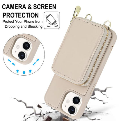 Crossbody Zipper RFID Card Bag Phone Case, For iPhone 12 / 12 Pro, For iPhone 12 Pro Max, For iPhone 11 Pro Max, For iPhone 11, For iPhone 11 Pro