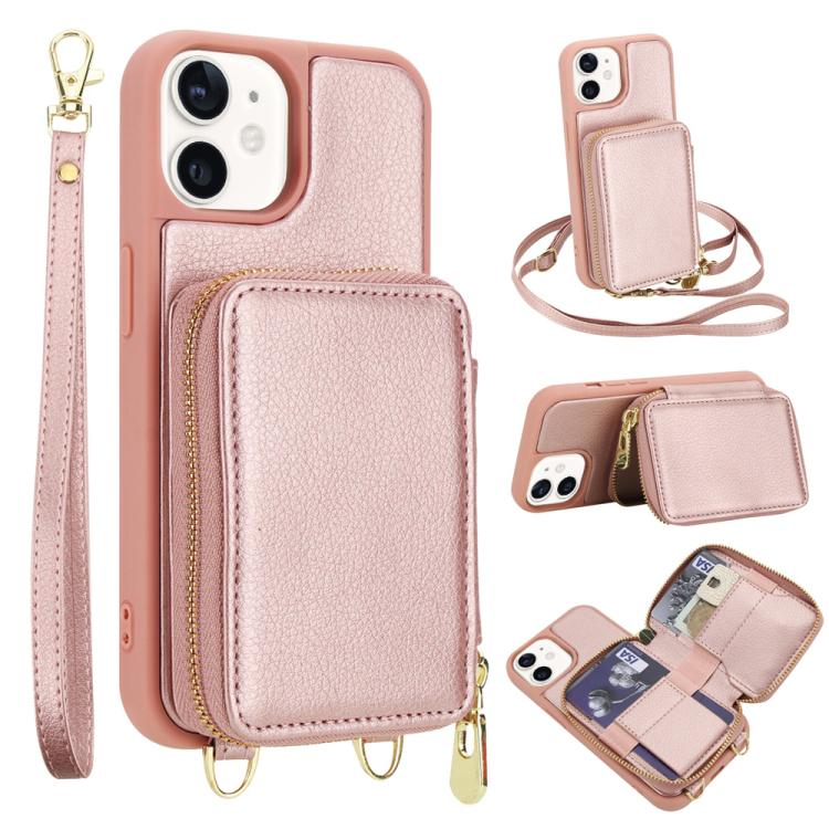 Crossbody Zipper RFID Card Bag Phone Case, For iPhone 12 / 12 Pro, For iPhone 12 Pro Max, For iPhone 11 Pro Max, For iPhone 11, For iPhone 11 Pro
