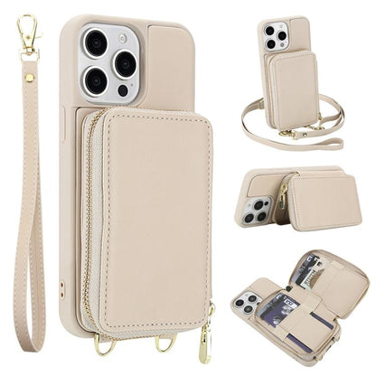 Crossbody Zipper RFID Card Bag Phone Case, For iPhone 12 / 12 Pro, For iPhone 12 Pro Max, For iPhone 11 Pro Max, For iPhone 11, For iPhone 11 Pro