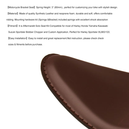 Kit de suporte de montagem de molas de assento de moto, suporte de assento de moto