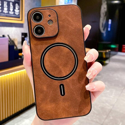 Lambskin Faux Leather Magnetic Phone Case, For iPhone 11, For iPhone 11 Pro