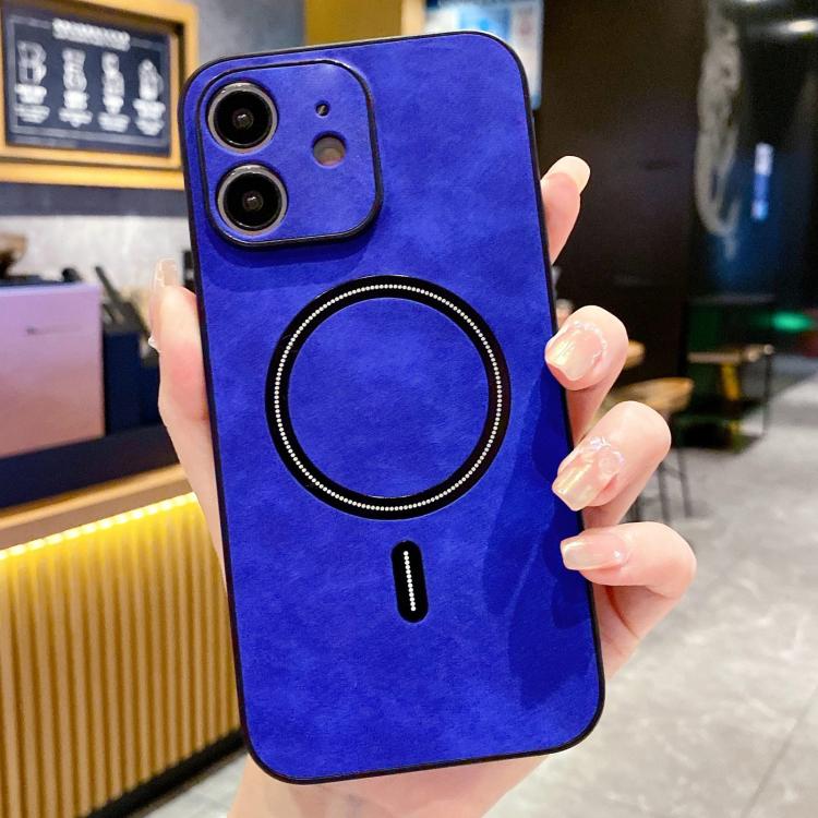Lambskin Faux Leather Magnetic Phone Case, For iPhone 11, For iPhone 11 Pro