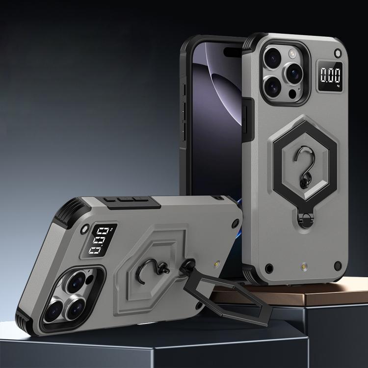 Hexagon Armor Magnetic Holder Weighing Scale Phone Case, For iPhone 12 / 12 Pro, For iPhone 11 Pro Max, For iPhone 11