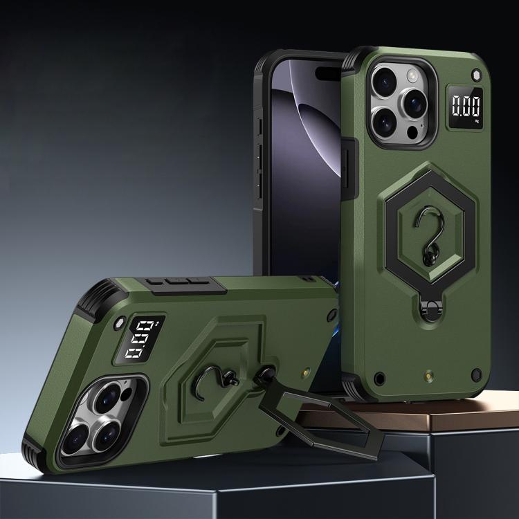 Hexagon Armor Magnetic Holder Weighing Scale Phone Case, For iPhone 12 / 12 Pro, For iPhone 11 Pro Max, For iPhone 11