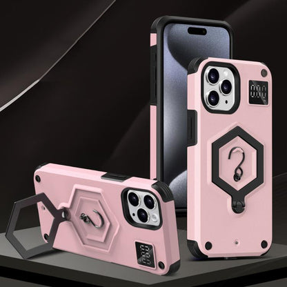 Hexagon Armor Magnetic Holder Weighing Scale Phone Case, For iPhone 12 / 12 Pro, For iPhone 11 Pro Max, For iPhone 11