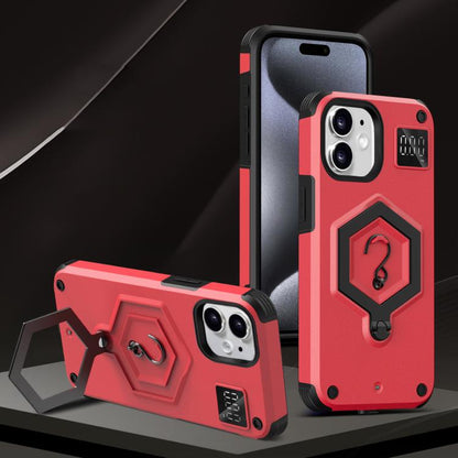 Hexagon Armor Magnetic Holder Weighing Scale Phone Case, For iPhone 12 / 12 Pro, For iPhone 11 Pro Max, For iPhone 11