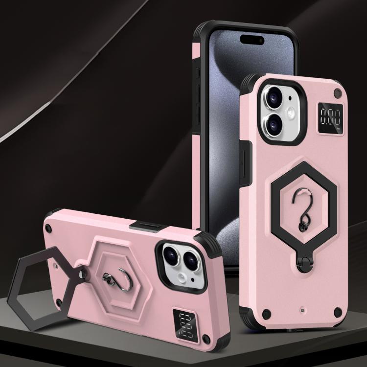 Hexagon Armor Magnetic Holder Weighing Scale Phone Case, For iPhone 12 / 12 Pro, For iPhone 11 Pro Max, For iPhone 11