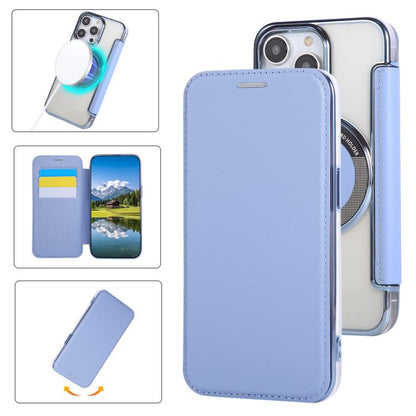 Ultra-thin Magnetic Plating Vegan Leather Phone Case, For iPhone 12 / 12 Pro, For iPhone 12 Pro Max