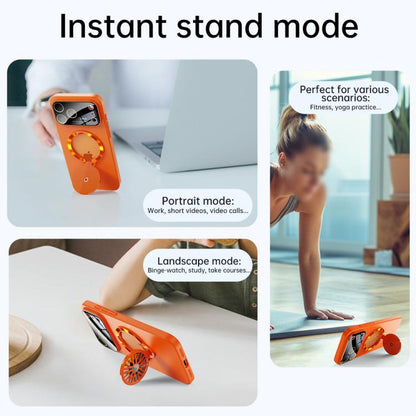 Glaze PC Camera Window Gyro Kickstand Magnetic Phone Case, For iPhone 13, For iPhone 12, For iPhone 12 Pro Max, For iPhone 12 Pro, For iPhone 11 Pro Max, For iPhone 11