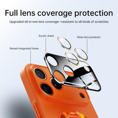 Glaze PC Camera Window Gyro Kickstand Magnetic Phone Case, For iPhone 13, For iPhone 12, For iPhone 12 Pro Max, For iPhone 12 Pro, For iPhone 11 Pro Max, For iPhone 11