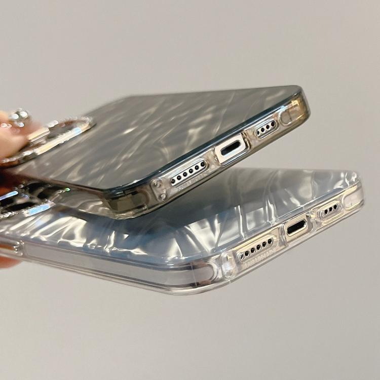 Rhinestone Lens Frame Wrinkled Design Phone Case, For iPhone 12, For iPhone 12 Pro Max, For iPhone 12 Pro, For iPhone 11