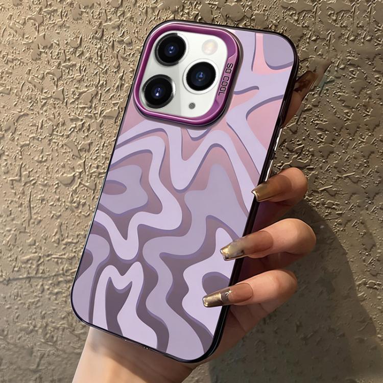 Wavy Stripes Pattern Frosted IMD 2-in-1 PC Phone Case, For iPhone 11, For iPhone 11 Pro, For iPhone X / XS, For iPhone XR, For iPhone XS Max, For iPhone 8 Plus / 7 Plus