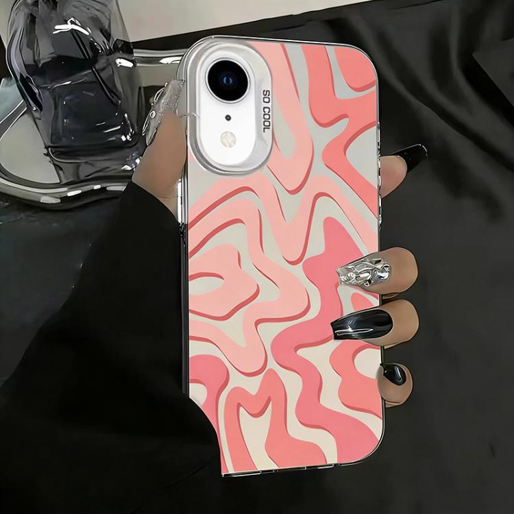 Wavy Stripes Pattern Frosted IMD 2-in-1 PC Phone Case, For iPhone 11, For iPhone 11 Pro, For iPhone X / XS, For iPhone XR, For iPhone XS Max, For iPhone 8 Plus / 7 Plus