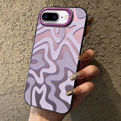 Wavy Stripes Pattern Frosted IMD 2-in-1 PC Phone Case, For iPhone 11, For iPhone 11 Pro, For iPhone X / XS, For iPhone XR, For iPhone XS Max, For iPhone 8 Plus / 7 Plus