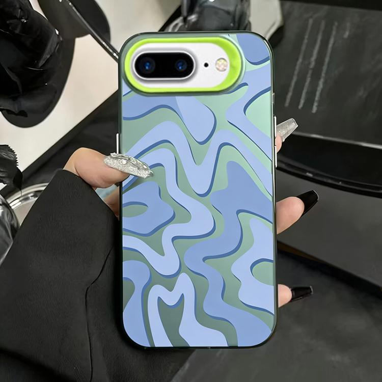 Wavy Stripes Pattern Frosted IMD 2-in-1 PC Phone Case, For iPhone 11, For iPhone 11 Pro, For iPhone X / XS, For iPhone XR, For iPhone XS Max, For iPhone 8 Plus / 7 Plus