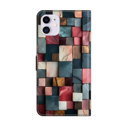 Crystal-Like Painted Vegan Leather Phone Case, For iPhone 11