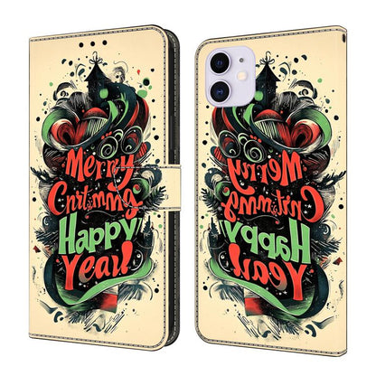 Crystal-Like Painted Vegan Leather Phone Case, For iPhone 11