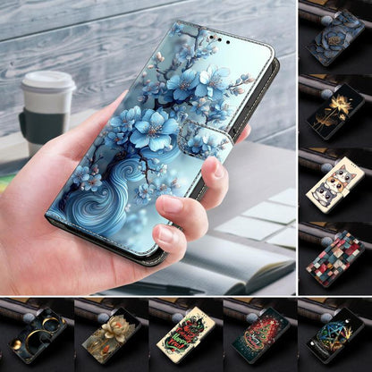 Crystal-Like Painted Vegan Leather Phone Case, For iPhone 11