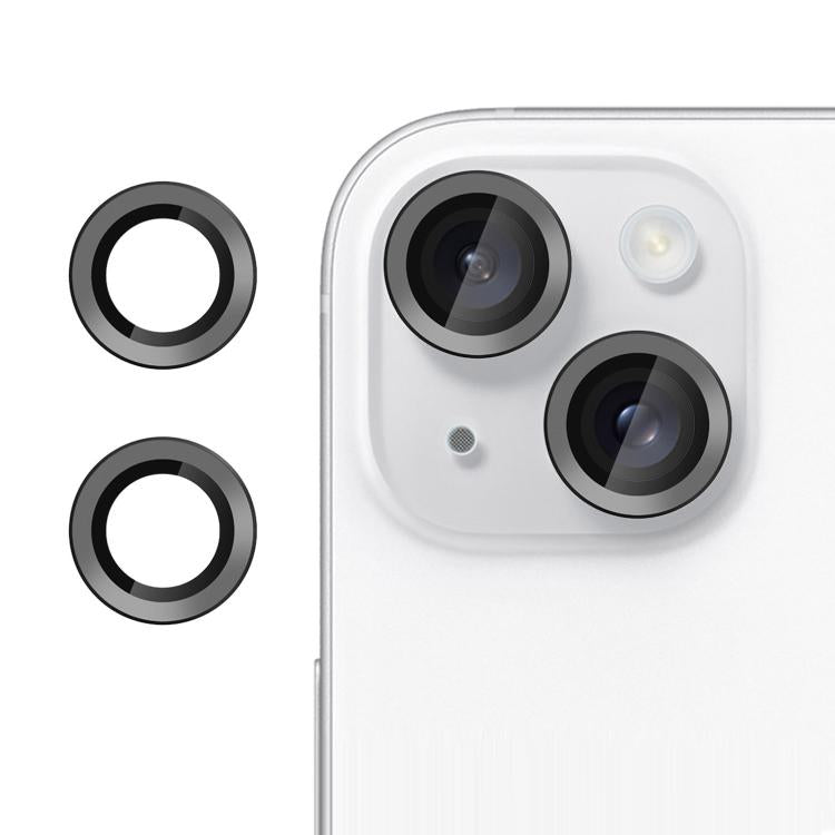 Kalebol No Flicker Ultra-Thin Individual Camera Lens Tempered Glass Film, For iPhone 13 / 13 mini