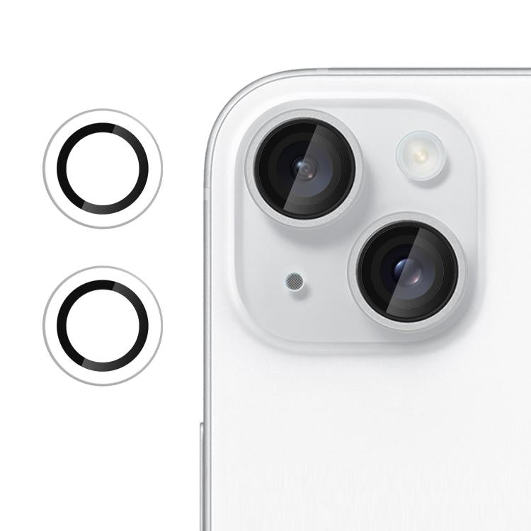 Kalebol No Flicker Ultra-Thin Individual Camera Lens Tempered Glass Film, For iPhone 13 / 13 mini