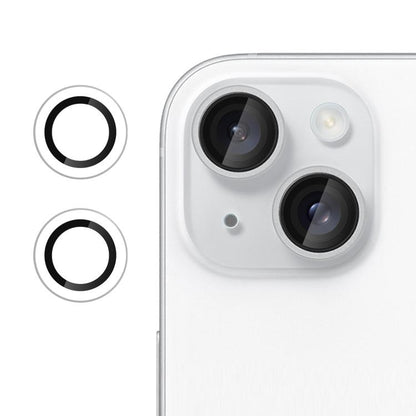 Kalebol No Flicker Ultra-Thin Individual Camera Lens Tempered Glass Film, For iPhone 13 / 13 mini