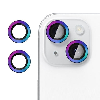 Kalebol No Flicker Ultra-Thin Individual Camera Lens Tempered Glass Film, For iPhone 13 / 13 mini