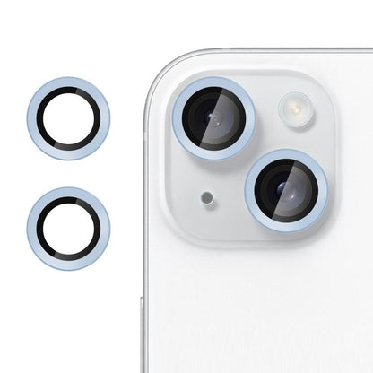 Kalebol No Flicker Ultra-Thin Individual Camera Lens Tempered Glass Film, For iPhone 13 / 13 mini