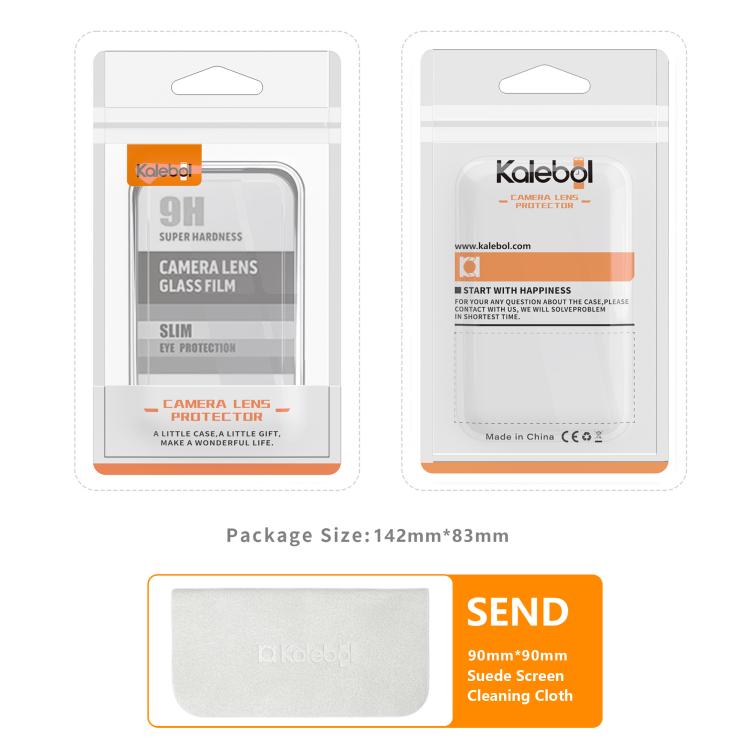 Kalebol No Flicker Ultra-Thin Individual Camera Lens Tempered Glass Film, For iPhone 13 / 13 mini