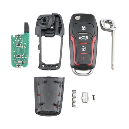 Car Key CWTWB1U345 63 Chip Single Frequency 315 Frequency for Ford 4-button Folding, For Ford