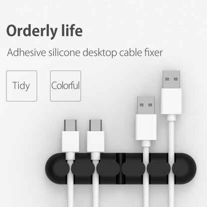 ORICO CBS5 Silicone Material Desktop Cable Manager Winder Fixer, Size: 9.6*2*1.2cm