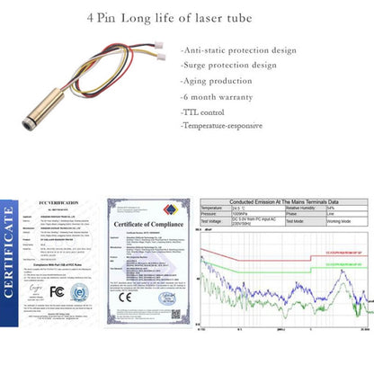 Máquina de grabado láser NEJE KZ 3000mW con Bluetooth y USB para bricolaje