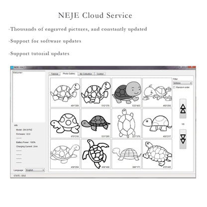Máquina de grabado láser NEJE KZ 3000mW con Bluetooth y USB para bricolaje