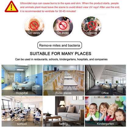 110V 8W Ozone Quartz UV Disinfection Light Portable UVC Anti-virus Sterilization Lamp, 110V 8W Ozone