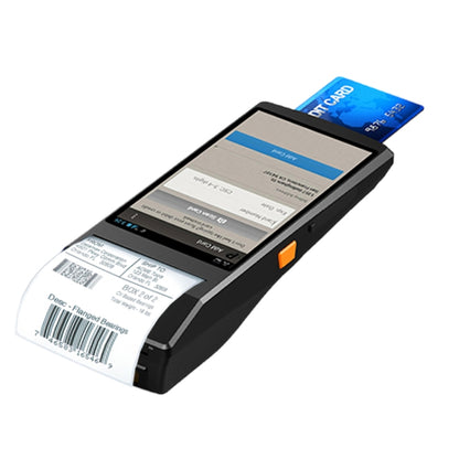 PDA-5501 Terminal inteligente multifunción todo en uno con pantalla IPS de 5,5 pulgadas y protección IP65, impresora térmica de línea integrada, micrófono y altavoz, compatible con WiFi, Bluetooth y GPS.