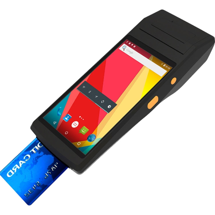 PDA-5501 Terminal inteligente multifunción todo en uno con pantalla IPS de 5,5 pulgadas y protección IP65, impresora térmica de línea integrada, micrófono y altavoz, compatible con WiFi, Bluetooth y GPS.