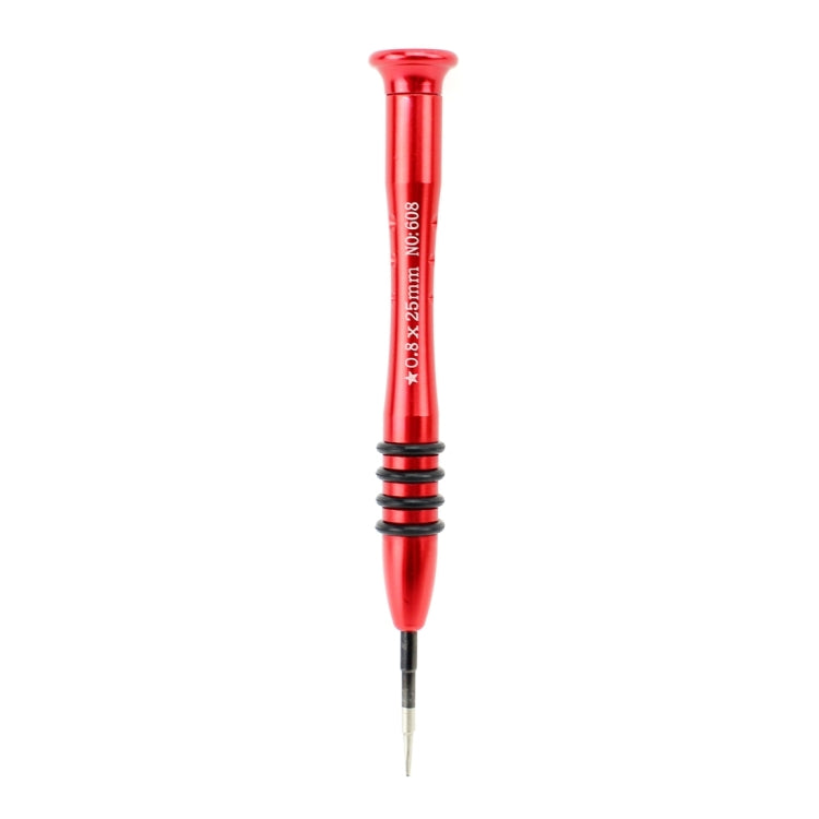 JIAFA JF-668 0.8 Pentalobe 0.8 Screwdriver for iPhone Charging Port Screws, 0.8 Pentalobe (Red)
