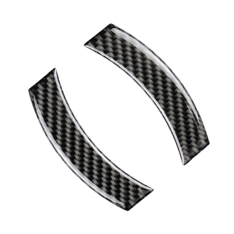 2 pegatinas decorativas de fibra de carbono para panel de navegación de chasis F de coche para BMW Mini Cooper Countryman Clubman F54 / F55 / F56 / F60, para BMW Mini F55