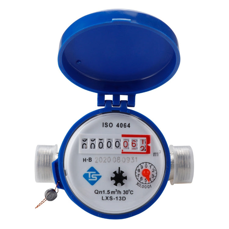 Medidor de agua fría mecánico de ala rotatoria para uso doméstico TS-S300E, con indicador digital de alta precisión y medidor de agua combinado.