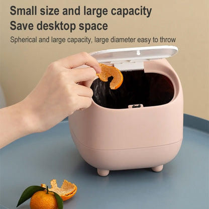 Desktop Trash Can Mini Dual-layer Push Trash Bin