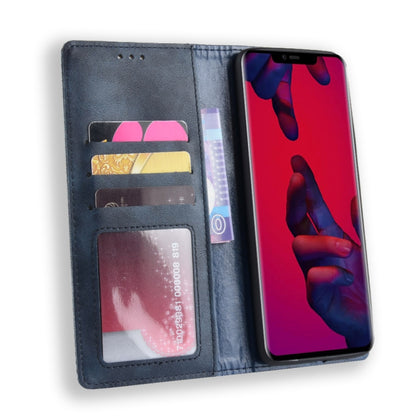 Magnetic Buckle Retro Texture Horizontal Flip Leather Case for Huawei Mate 20 Pro, with Holder & Card Slots & Wallet, For Huawei Mate 20 Pro