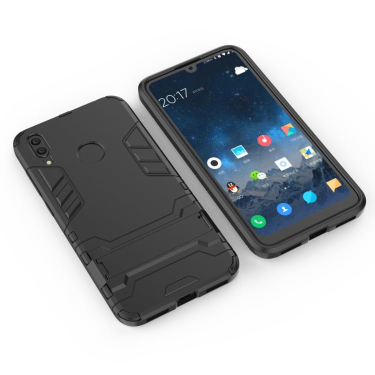 Funda de PC + TPU a prueba de golpes para Huawei Y7 (2019), con soporte