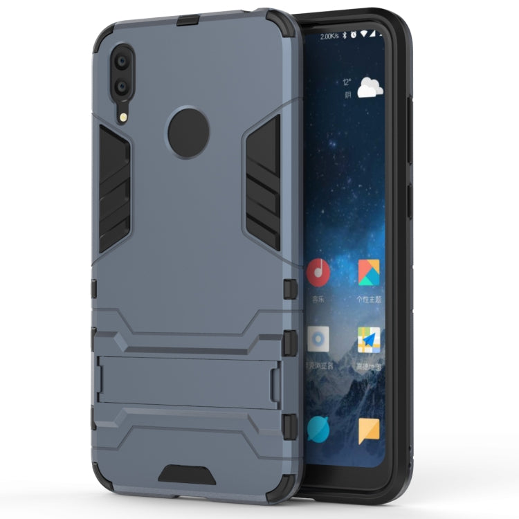 Funda de PC + TPU a prueba de golpes para Huawei Y7 (2019), con soporte
