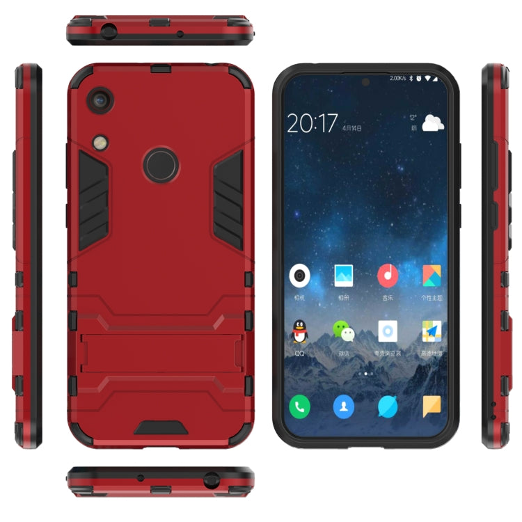 Shockproof PC + TPU Case for Huawei Honor 8A, with Holder, For Huawei Honor 8A, For Honor 8A
