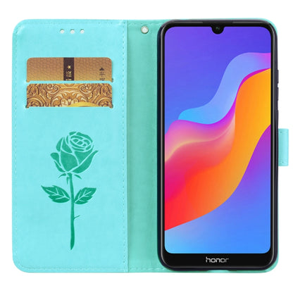 Rose Embossed Horizontal Flip PU Leather Case for Huawei Honor 8A/Y6 2019, with Holder & Card Slots & Wallet, For Huawei Honor 8A/Y6 Pro 2019, Huawei Honor 8A/Y6 Pro 2019, For Honor 8A/Y6 Pro 2019