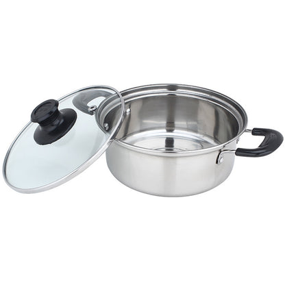 Portable Outdoor Stainless Steel Wick Alcohol Stove Single Small Pot Set, Size: 14cm, Size: 14cm